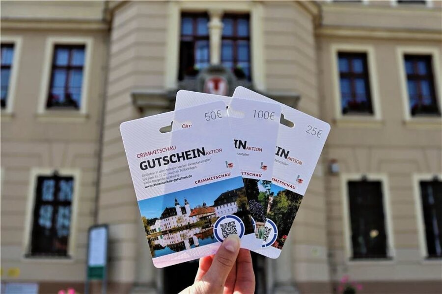 Crimmitschau: Bei Online-Stadtquiz 4585 Euro ausgeschüttet - 375 Stadtgutscheine wurden während des 14-tägigen Stadtquiz ausgeschüttet. 