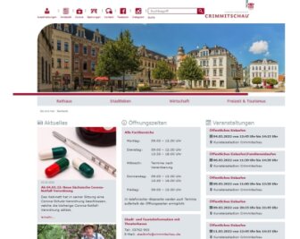 Crimmitschau will Einwohnern im Netz mehr Service bieten - Die neue Homepage präsentiert sich übersichtlicher und moderner.