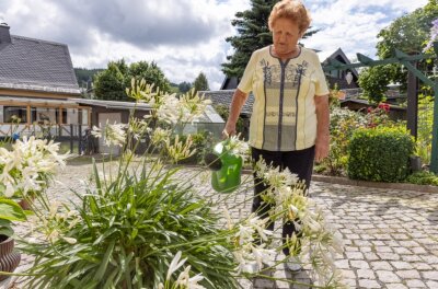Crottendorferin genießt vielfältige Blütenpracht in ihrem Garten - 