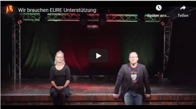 Crowdfunding-Kampagne gestartet: Annaberger Kulturzentrum "Alte Brauerei" sendet Hilferuf - In einem Youtbe-Video wenden sich Projektmanagerin Elisabeth Gehlert und Marcel Hofmann mit einem Hilferuf an das Publikum.