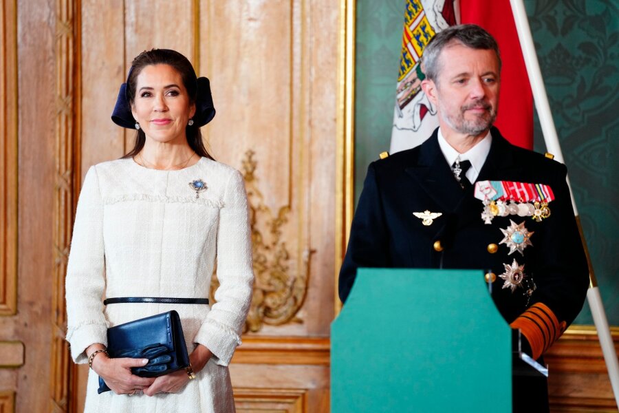 Dänisches Königspaar zum Staatsbesuch in Schweden - Dänemarks König Frederik X. und Königin Mary beim Besuch in Schweden.