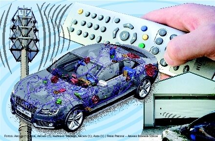Damit der Airbag den Anruf aushält - 
              <p class="artikelinhalt">Moderne Kraftfahrzeuge sind vollgestopft mit Elektronik. In einem neuen Labor soll erforscht werden, wie sich die einzelnen Systeme nicht gegenseitig beeinflussen.</p>
            