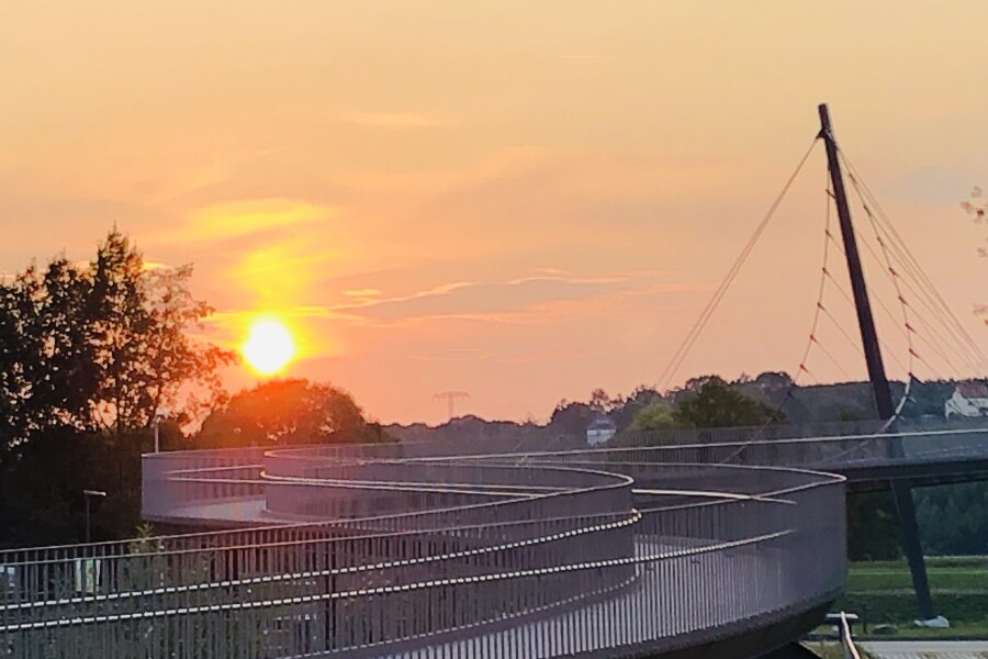 Sonnenuntergänge und Motive von der Landesgartenschau - hier die Schlangenbrücke - posteten Nutzer der Fotoplattform Instagram aus Frankenberg besonders gern. 