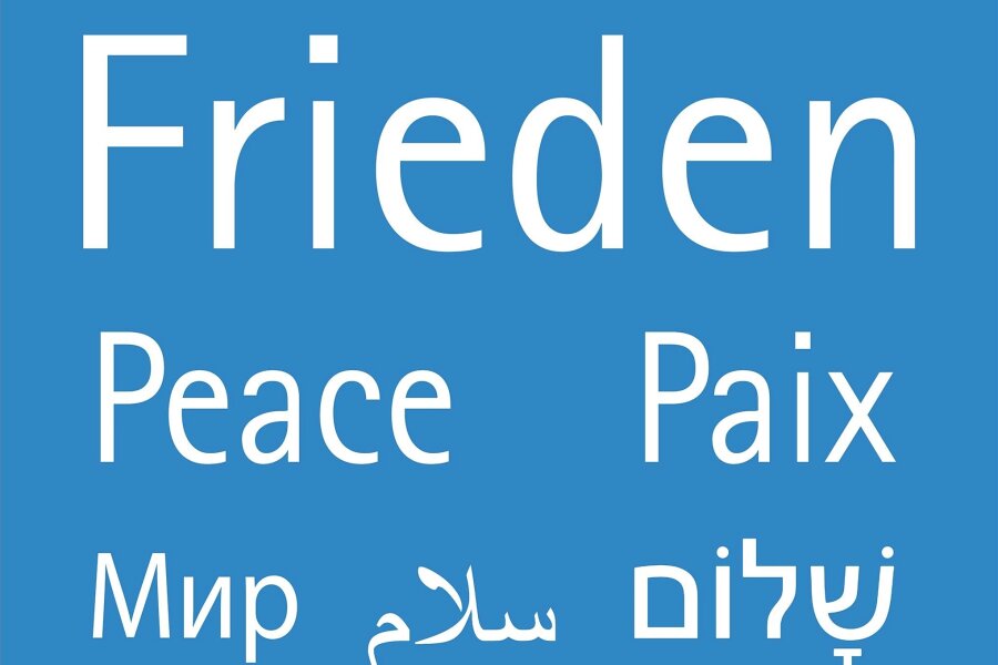 Darum weht in Freiberg bald eine Friedensfahne - Motiv der neuen Friedensfahne in Freiberg.