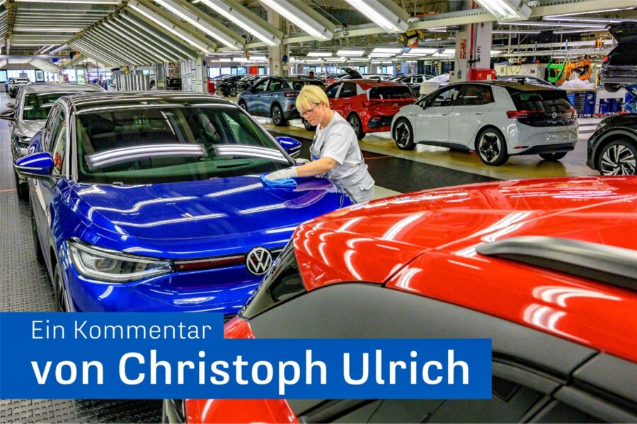 Das Elektroauto braucht neue Impulse - Produktion von Elektroautos bei Volkswagen Sachsen.
