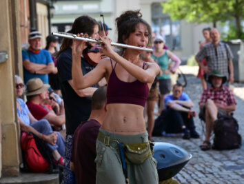 Das Rudolstadt-Festival war ausverkauft. Aber auch in der Innenstadt gab es viel Musik - gratis. 