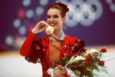 Das sind die zehn berühmtesten Sportler aus Chemnitz - Olympiasiegerin Katarina Witt (DDR) 1988.