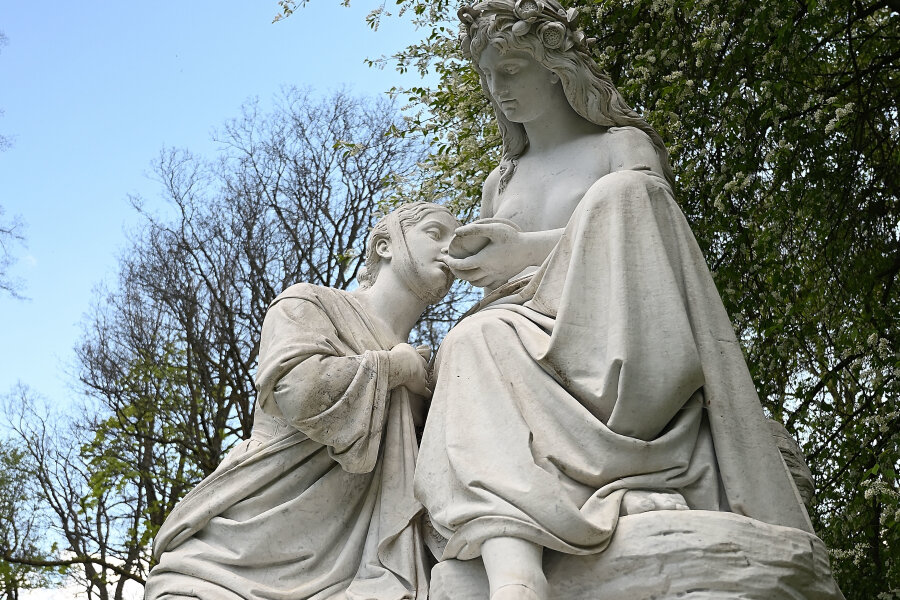 Das Werk der Woche: "Hygiea" in Bad Elster - Die Skulptur "Hygiea" von Hermann Hultzsch in Bad Elster (1887).