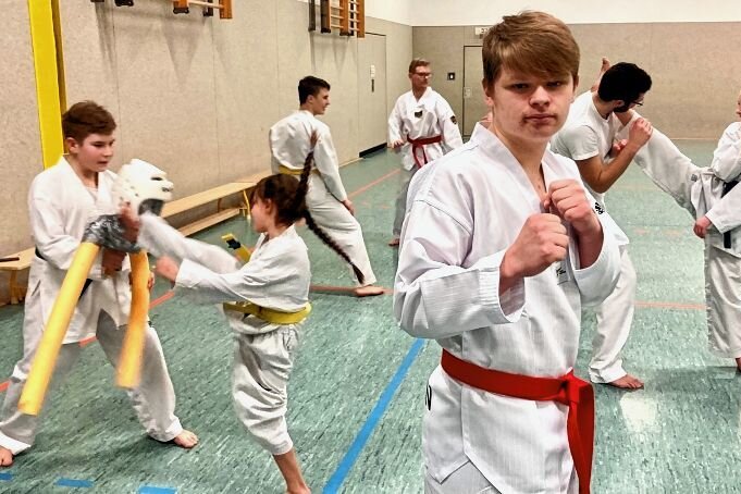 Debütant nimmt sich viel vor - Maximilian Petzoldt von der SG Nickelhütte Aue tritt am Wochenende bei der deutschen Meisterschaft im Taekwondo an. 
