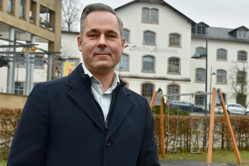Der 47-jährige Jan Hippold ist der OB-Kandidat der CDU in Limbach-Oberfrohna. 