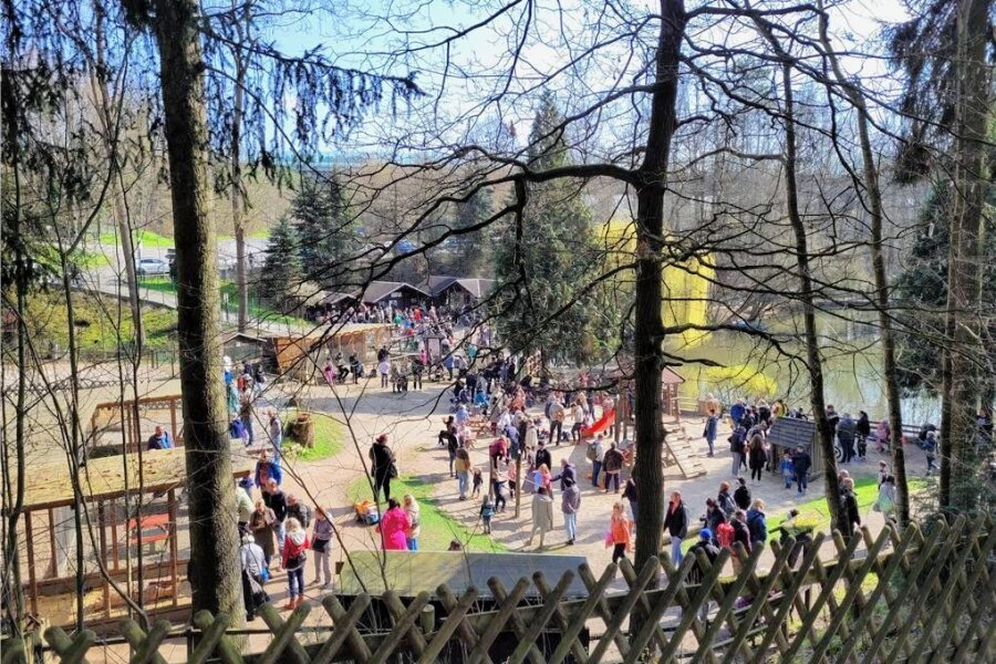 Der kleinste Zoo Sachsens in Penig wird überrannt - Besucher aus ganz Deutschland - Am Ostermontag strömten rund 2000 Menschen aus Nah und Fern in den kleinen Naturpark bei Penig. 