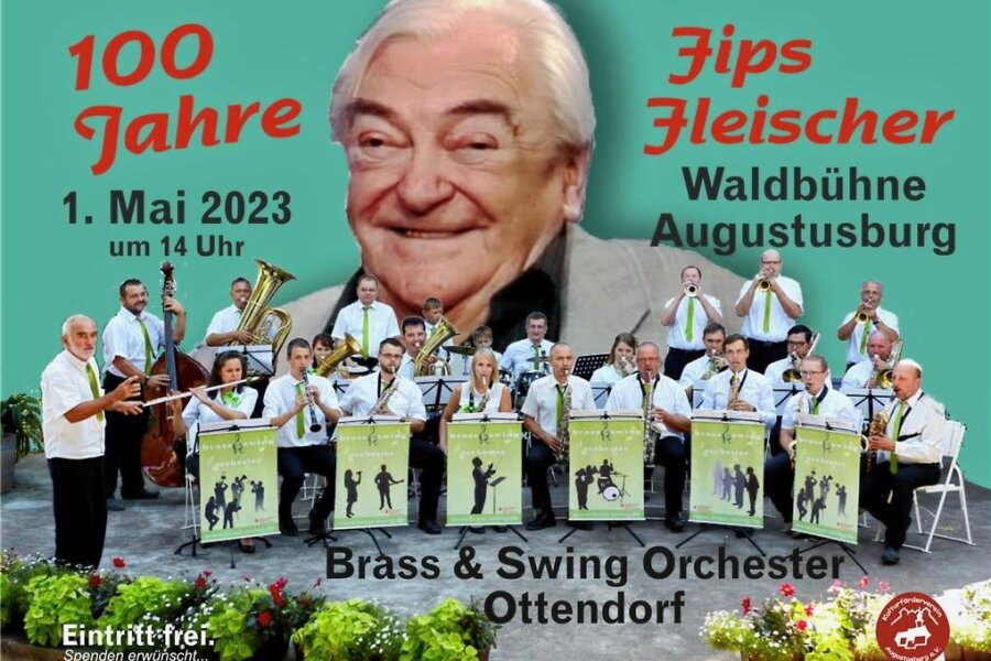 Der "Mister Swing des Ostens" kam aus Augustusburg: Konzert zur Erinnerung an Fips Fleischer - Augustusburg feiert am 1. Mai auf der Waldbühne. Mit einer Matinee soll an den 100. Geburtstag von Fips Fleischer erinnert werden, den der Künstler am 2. Mai 2023 hätte feiern können. 