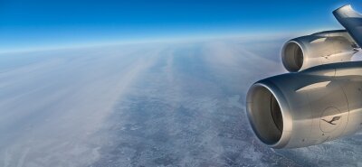 Der Überflieger - Über den Wolken: Die Boeing 747-8 auf ihrem Weg von Seattle nach Frankfurt.