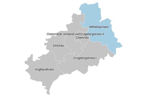 Der Wahlkreis 161 - Mittelsachsen im Überblick