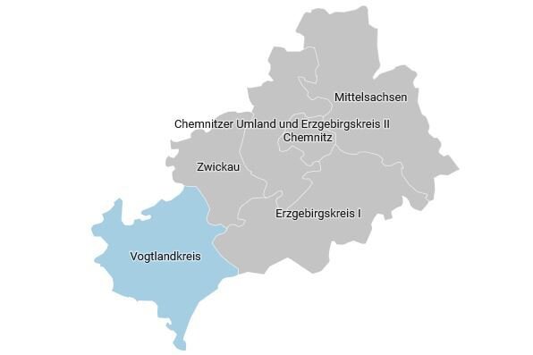 Der Wahlkreis 166 - Vogtlandkreis im Überblick - 
