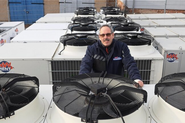 Ein Dienstleister in Sachen Klimatisierung: Frank Jann, Geschäftsführer der kW-Rent aus Krostitz.