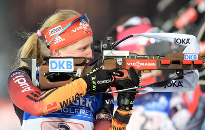 Deutsche Biathletinnen gewinnen bei WM Gold mit der Staffel - 