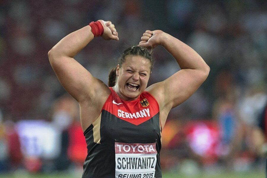 Die Beste der Welt: 2015 gewann Christina Schwanitz WM-Gold in Peking und schrie ihre Freude ungehemmt heraus. 