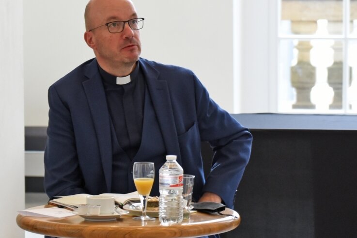 Landesbischof Tobias Bilz hat sich am Montag über den Prozess der Kulturhauptstadtplanung informiert. 