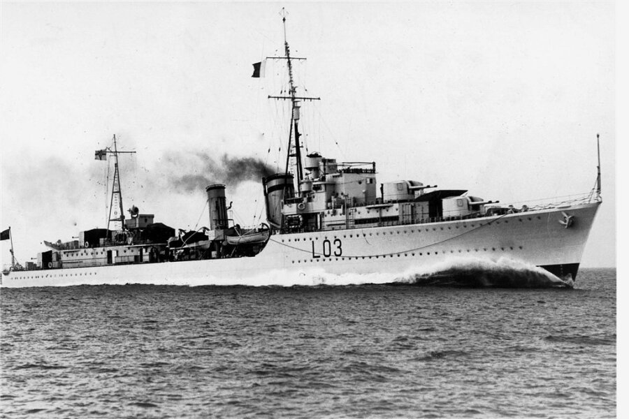 Die Legende um einen Bordkater - Die "HMS Cossack" soll eines der Schiffe sein, dessen Untergang Bordkater Oscar, später genannt Sam, überlebt haben soll. 