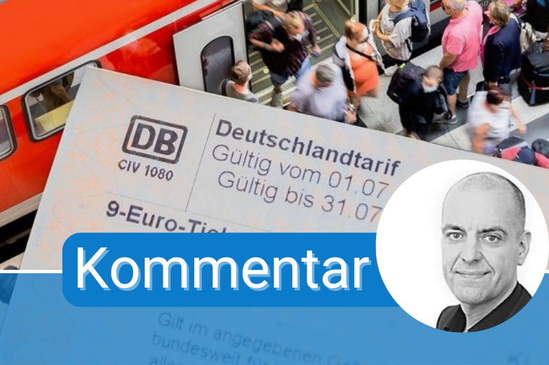  Die Lehren des 9-Euro-Sommers: Kommentar zum Bus- und Bahnrabatt