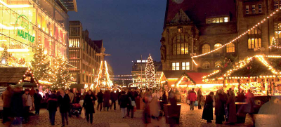 Die Lichtlein sind schon angezündet - Die Chemnitzer Innenstadt erstrahlt bis zum 23. Dezember 2016 in festlichem Glanz. Der Weihnachtsmarkt wurde mehrfach zum schönsten in Sachsen gekürt.