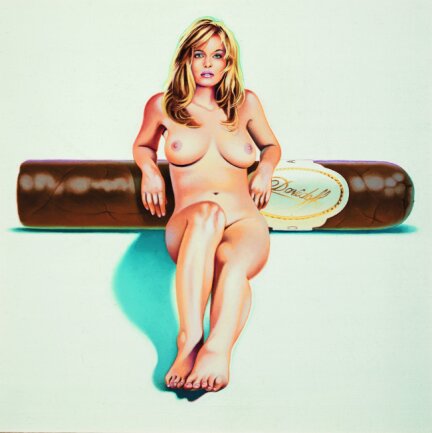 Die nackten Tatsachen in der Pop Art - Hav-a-Havana #4, The Lost Painting of 1965 #13, 2000.