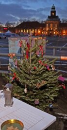 Diebe stehlen Schmuck und Lichterkette von Weihnachtsbaum - 