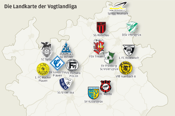 Diese Mannschaften treten in der Vogtlandliga an - 