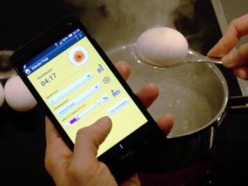 Digitale Ei- und Osterhasensuche - Apps rund ums Fest - Je nach Größe des Eis und der Ausgangstemperatur, verbunden mit dem gewünschten Endzustand ermittelt die Eieruhr-App die genaue Kochzeit.