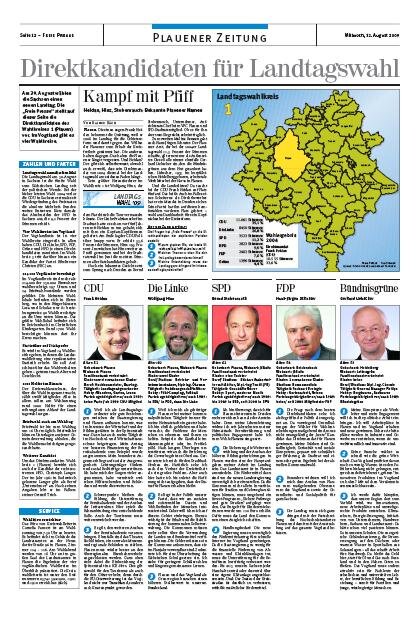 Direktkandidaten für Landtagswahl - 