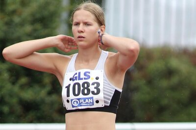 Doppelstart als Sahnehäubchen - Durchaus beeindruckt: Für Sarah Tilch vom TVL Freiberg waren die Deutschen Leichtathletik-Meisterschaften der Jugend Neuland. 