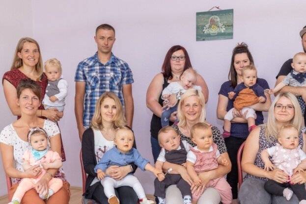 Doppelte Babybegrüßung in Crottendorf - 