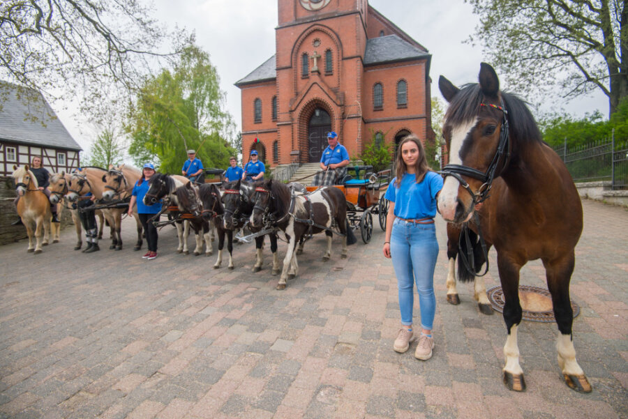 Dorfchemnitz: Zwönitzer Pferdesportler setzen ein Zeichen - 