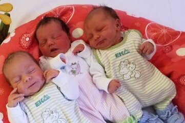 Drei Geburten am Schnapszahltag - Oskar Emil (von links), Lea und Tim sind am 22. Februar 2022 auf die Welt gekommen. 