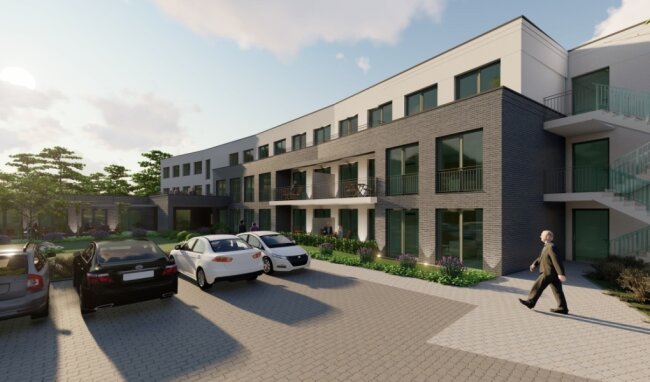 Ein moderner und nachhaltiger Anbau ist für das Sozialzentrum in Brand-Erbisdorf geplant. Im Sommer soll das Bauprojekt beginnen.