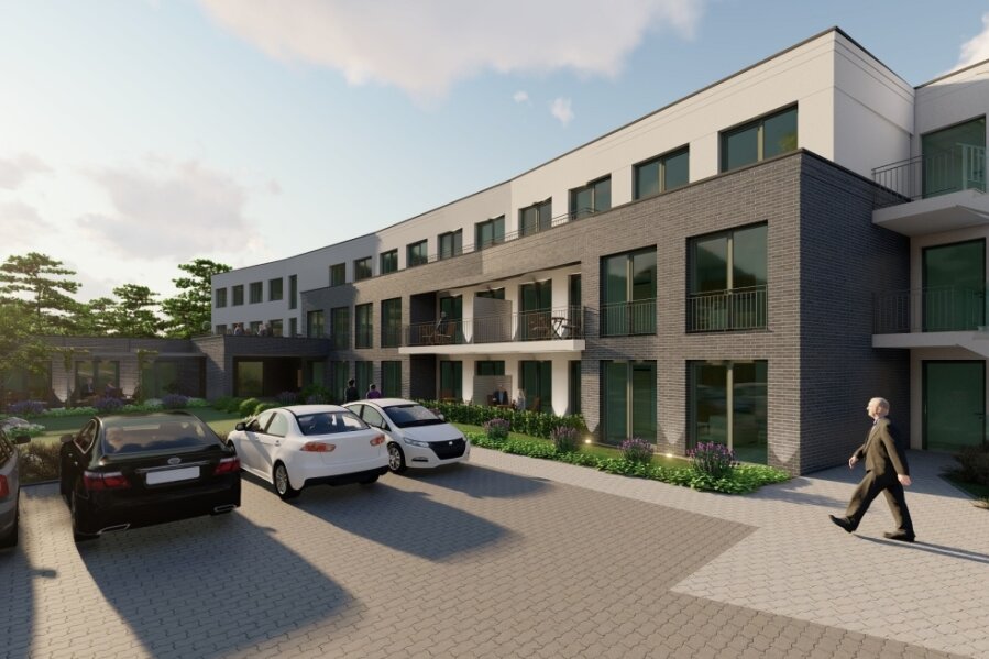 Ein moderner und nachhaltiger Anbau ist für das Sozialzentrum in Brand-Erbisdorf geplant. Im Sommer soll das Bauprojekt beginnen.