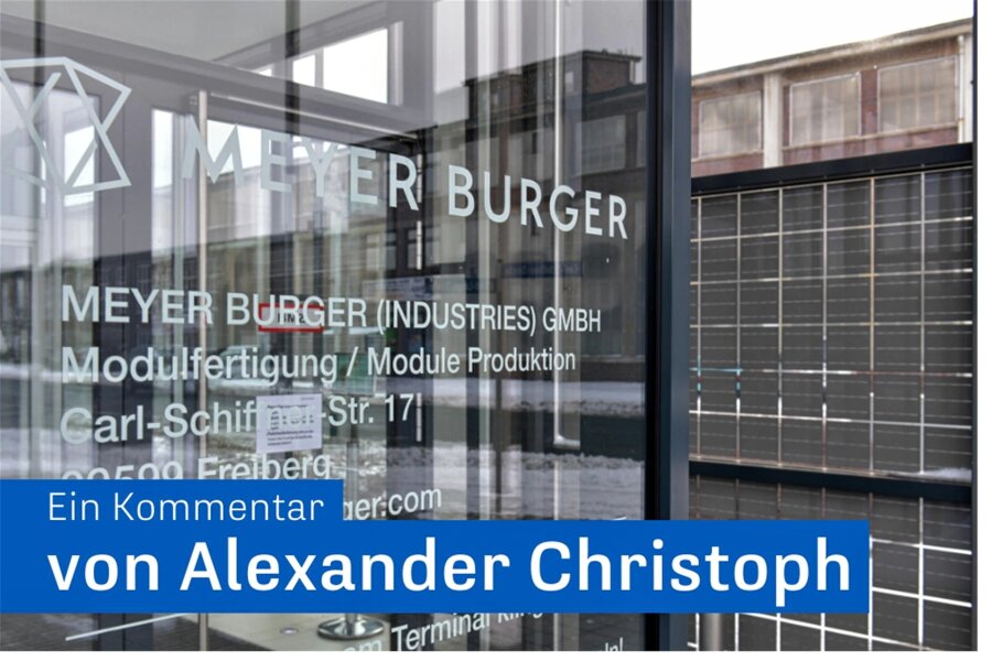 Drohendes Aus von Meyer Burger in Freiberg: Bittere Pille, aber nicht das Ende - Meyer Burger fertigt in Freiberg Solarmodule und beschäftigt hier 500 Mitarbeiter. Nun schwebt ein Damoklesschwert über dem Werk.
