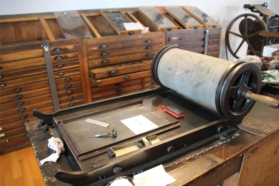 Druckwerkstatt in Oederan bietet Ferienkurse an - Im Oederaner Museum „Die Weberei" befindet sich die Druckwerkstatt.