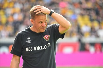 Dynamo: Bleibt Markus Anfang Cheftrainer bei Dynamo Dresden? - „Ich bin der Trainer und verstehe, dass ich dafür den Kopf hinhalten muss“: ,Markus Anfang bei Dynamo Dresden.