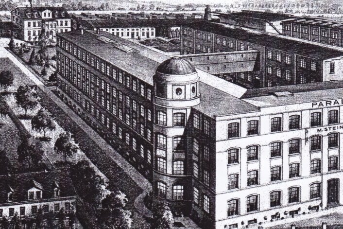 Ehemalige Lisema-Fabrik darf abgerissen werden -  Eine historische Ansicht der Paradiesbettenfabrik M. Steiner & Sohn. 