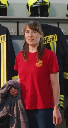 Sara Bobe ist Gruppenführerin bei der Feuerwehr Halsbrücke.