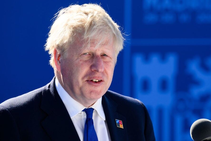 Ein politischer Sturm - Der britische Premier Boris Johnson.