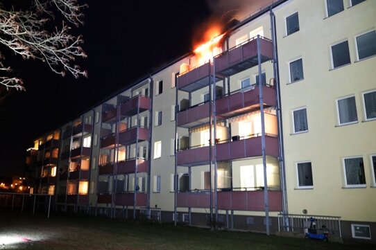 Ein Toter bei Wohnungsbrand in Chemnitz - 