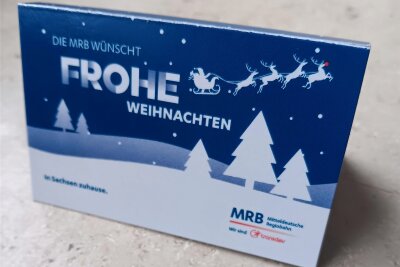 Ein Trostpreis? Der Nikolaus fährt Mitteldeutsche Regiobahn - Fünf Gramm Süßes gegen den Frust.