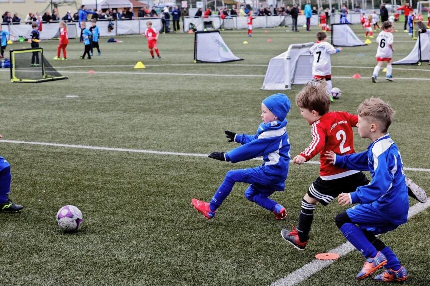 Ein Turnier voller Gewinner - Der Sportplatz in Waldenburg war am Sonntag sehr gut besucht: Am G-Jugend-Fußballturnier nahmen 38 Teams teil.