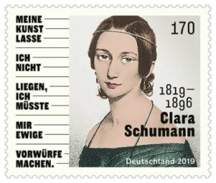 Eine Briefmarke zum 200. von Clara Schumann - 