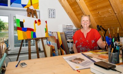 Eine Professorin auf der Suche nach dem Glück - Raum für Ideen: Tamara Huhle im Dachatelier in ihrem Haus in Schönborn-Dreiwerden.