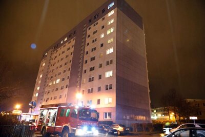 Eine Verletzte bei Küchenbrand in Chemnitz - 