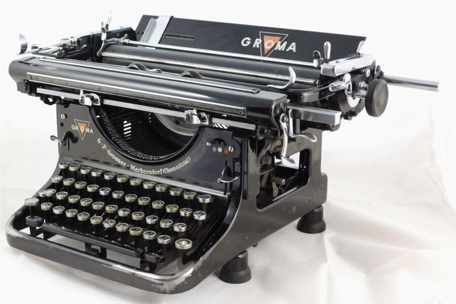 Eine Weltneuheit aus dem Chemnitztal: Vor 100 Jahren wird erste Groma-Schreibmaschine produziert - Eine der ersten Groma-Schreibmaschinen: die Maschine mit der Nummer 12 aus dem Anfangsjahr 1924.
